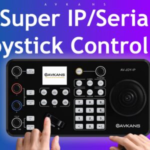 AVKANS 20X SDI PTZ Camera with IP Joystick Controller Kits for Live Streaming, 20X HDMI PTZ Camera Bundle Kits, 3 Units of PTZ Camera and 1 Joystick Controller