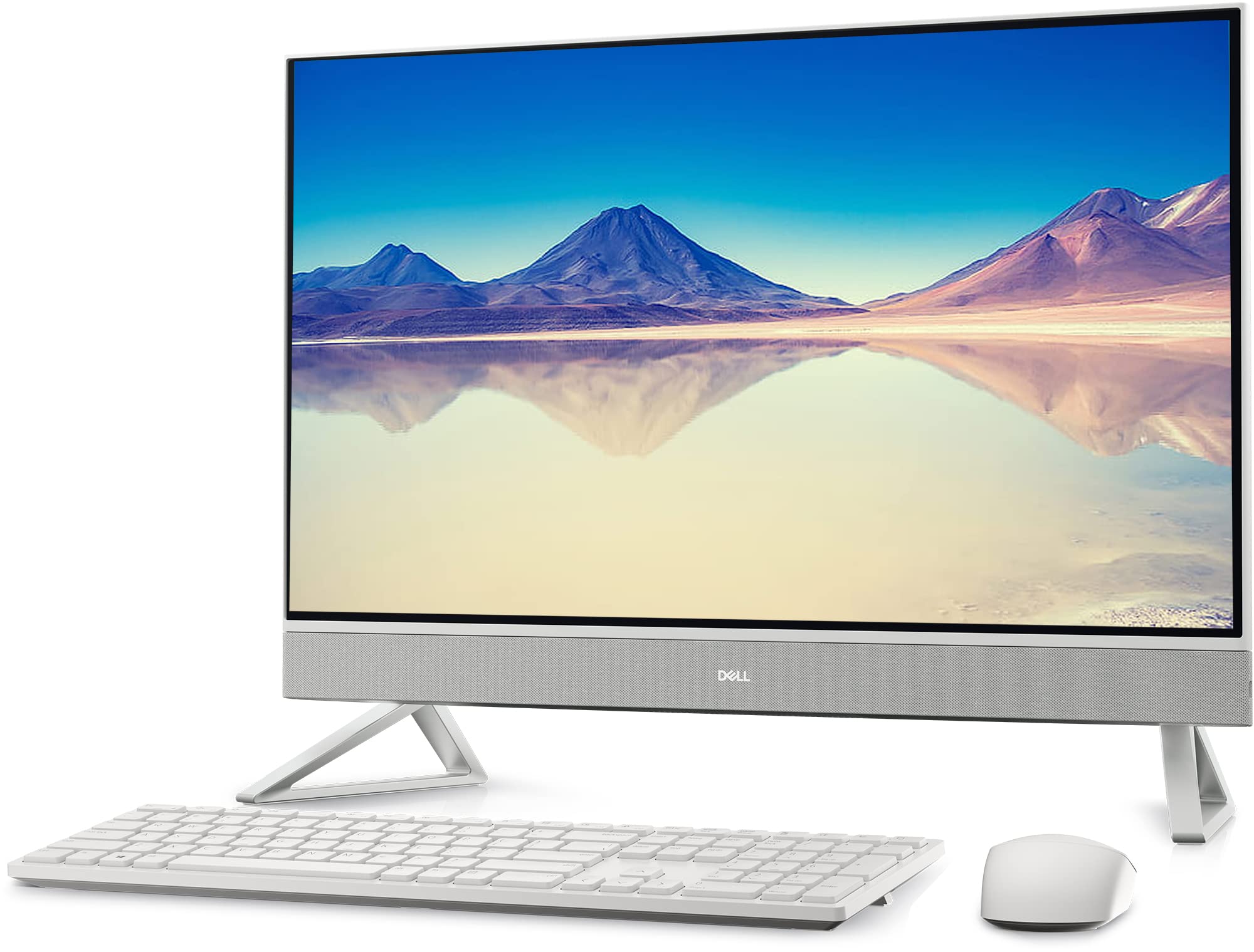 DELL Inspiron 7000 All-in-One Desktop, 27" FHD Touchscreen, 12th Gen Intel Core i7-1255U, GeForce MX550, 64GB RAM, 2TB SSD, Webcam, HDMI, RJ-45, Wireless Keyboard&Mouse, WiFi 6, Windows 11 Home, White