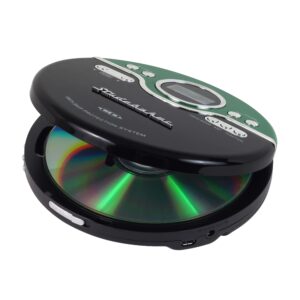 Studebaker Green Retro Portable CD Player | CD-R/RW MP3 Playback | Programmable Personal CD Player | Anti-Skip | FM Radio | Mega Bass Boost | Sport Earbuds (Vintage Green)