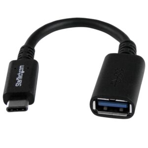 StarTech.com USB 3.0 to Dual DisplayPort Adapter 4K 60Hz (USB32DP24K60) & .com USB-C to USB Adapter - 6in - USB-IF Certified - USB-C to USB-A - USB 3.1 Gen 1 - USB C Adapter - USB Type C (USB31CAADP)