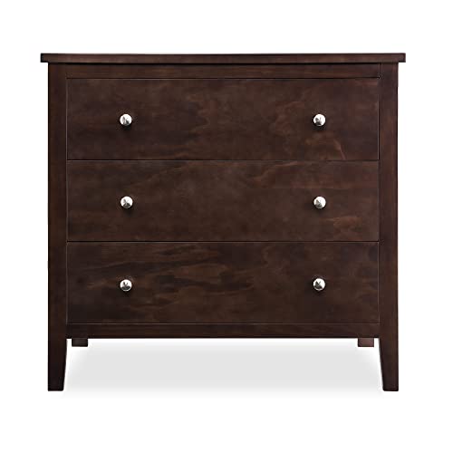 Delta Children Campbell 3 Drawer Dresser, Walnut Espresso