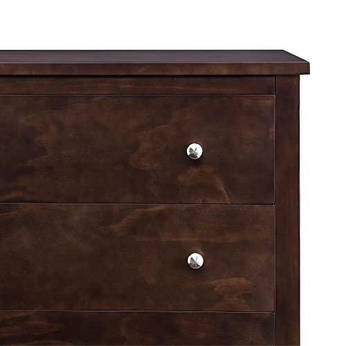 Delta Children Campbell 3 Drawer Dresser, Walnut Espresso