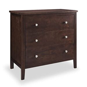 Delta Children Campbell 3 Drawer Dresser, Walnut Espresso