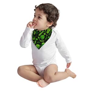 Augenstern Cotton Baby Bibs Green Vegetables Pattern Baby Bandana Drool Bibs Teething Food Bib