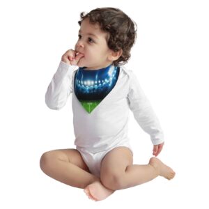 Cotton Baby Bibs American Football Arena Field Baby Bandana Drool Bibs Teething Food Bib