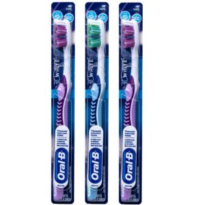 Oral-B 3D White Vivid Toothbrush, 35 Soft (Colors Vary) - Pack of 3