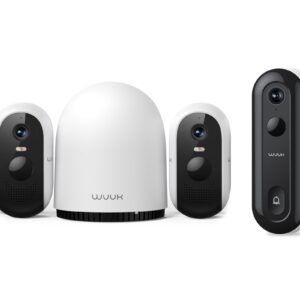 WUUK 2 Outdoor Camera Wireless and Doorbell Camera