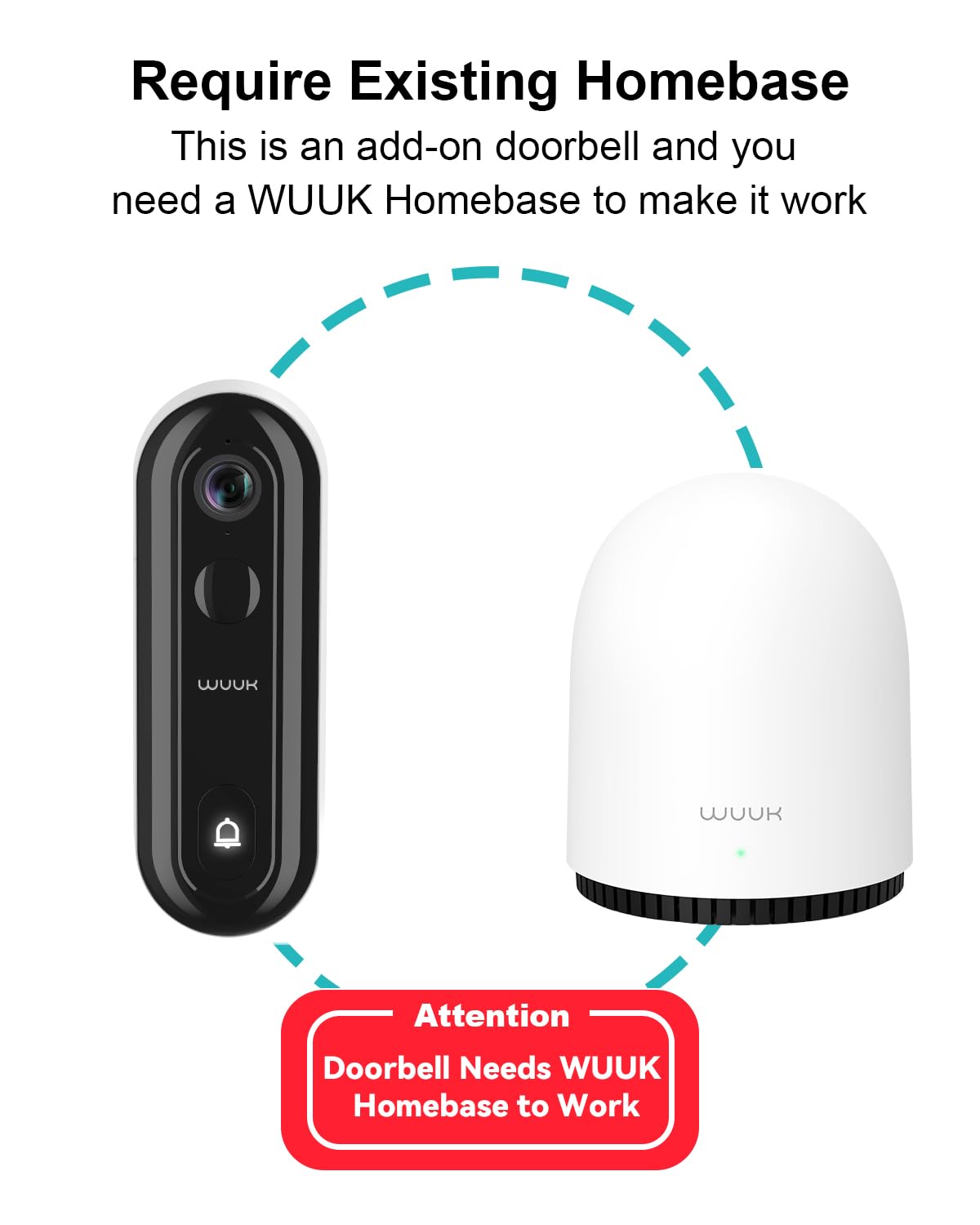 WUUK 2 Outdoor Camera Wireless and Doorbell Camera