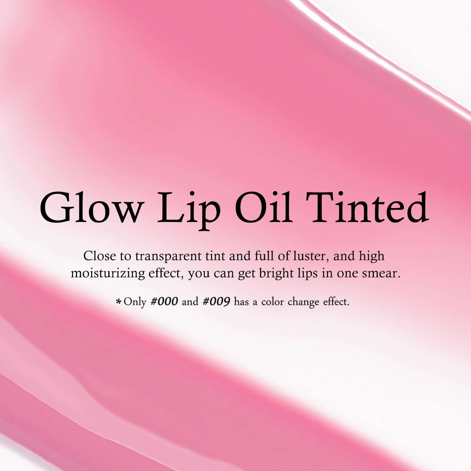 KYDA Hydrating Lip Glow Oil, Moisturizing Lip Oil, Glossy Transparent Plumping Lip Gloss, Tinted Lip Oil for Lip Care and Dry Lips-Cherry