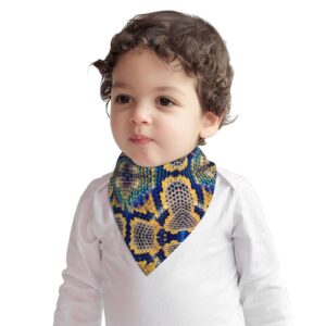 augenstern cotton baby bibs colorful snake skin camo baby bandana drool bibs teething food bib