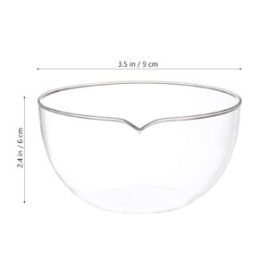 ULTECHNOVO 3 Pcs Evaporating Dish Lab Tools Glass Ceramics Tools Evaporation Basin Crystallizing Basin Over The Door Organizer Laboratory Dish Basin for Lab Pouring Bowl Ks3 Mix Round Basin