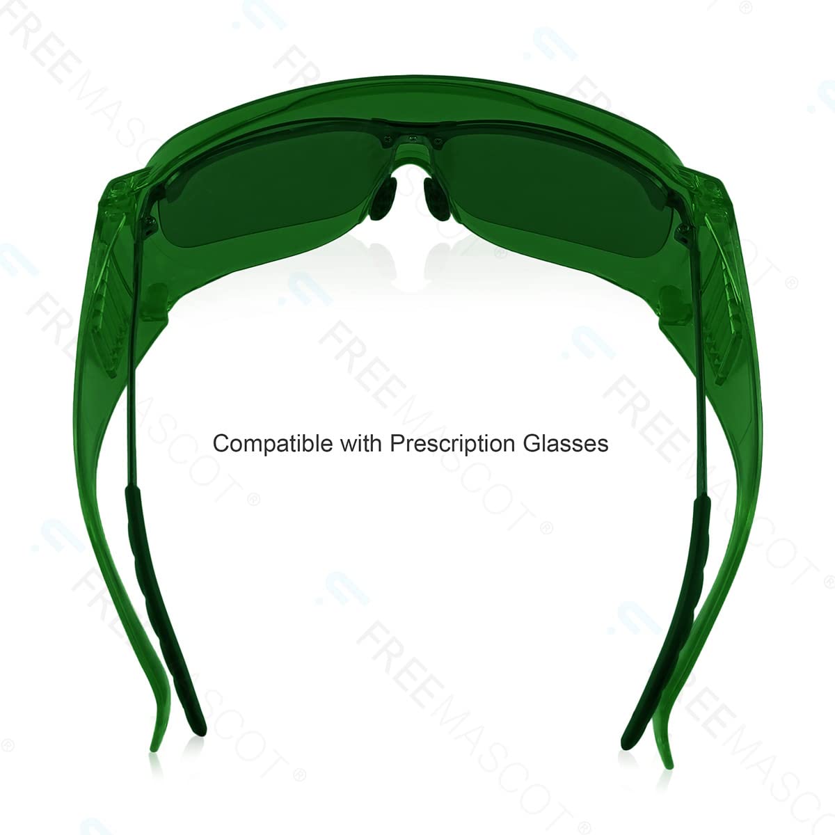 FreeMascot IPL 200nm-2000nm Laser Safety Glasses for Laser Hair Removal Treatment and Laser Cosmetology Operator Eye Protection (Green)