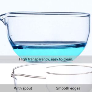 ULTECHNOVO 3 Pcs Evaporating Dish Lab Tools Glass Ceramics Tools Evaporation Basin Crystallizing Basin Over The Door Organizer Laboratory Dish Basin for Lab Pouring Bowl Ks3 Mix Round Basin