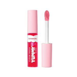 covergirl clean fresh yummy gloss – lip gloss, sheer, natural scents, vegan formula - my strawbooty