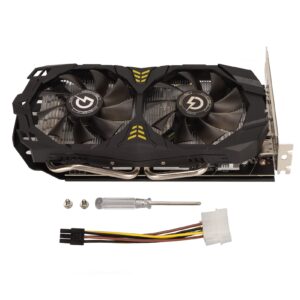 RX580 Graphics Card, 8G GDDR5 Computer Graphics Card with Fans 1244/14000MHz 8GB/256bit/GDDR5, Desktop Computer Game Discrete Graphics Card Support HDMI/3 DP for Computer(RX580 8GB