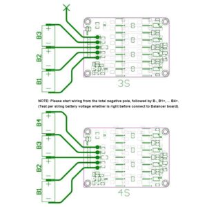 5A 3S 4S 12V Battery Active Equalizer Whole Group Balancer LiFePO4 LFP Lipo Li-ion Lithium Active Battery Energy Transfer Equalization Capacitor Balancer PCB Module with Acrylic Protective Case