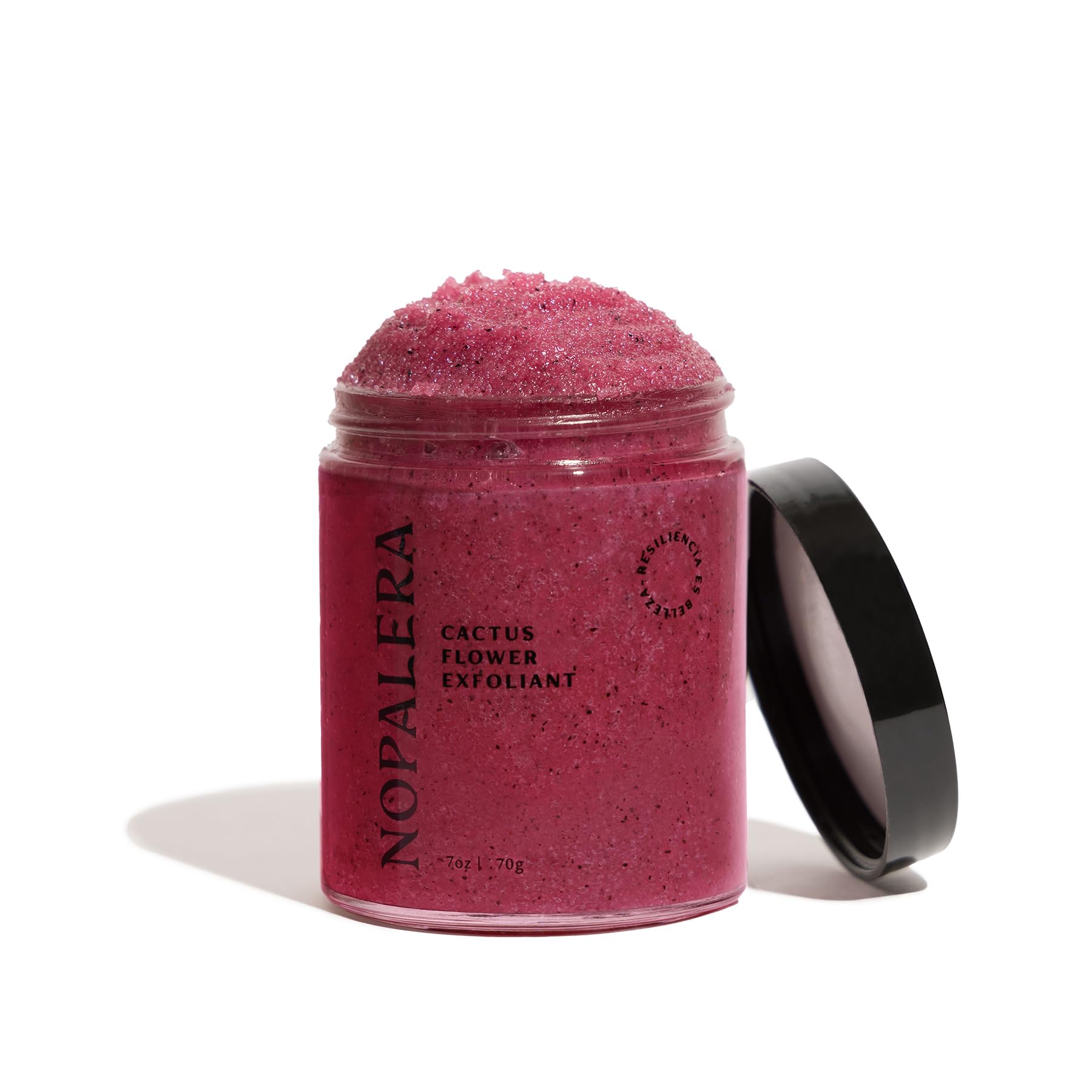 Nopalera Hibiscus Cactus Flower Exfoliant - Exfoliating Face & Body Scrub, 3-in-1 Cleanser, Exfoliator, & Moisturizer, Vegan, Cruelty-Free, Natural Floral Scent, Dye Free, 6 oz.