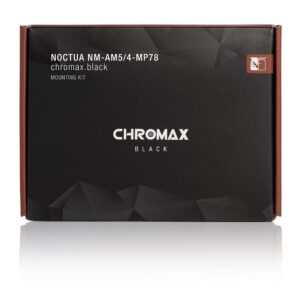 Noctua NM-AM5/4-MP78 chromax.Black,SecuFirm2 Mounting-Kit for AMD AM5 & AM4 (Black)