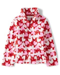 gymboree girls' and toddler long sleeve sweaters, lots of hearts, 7