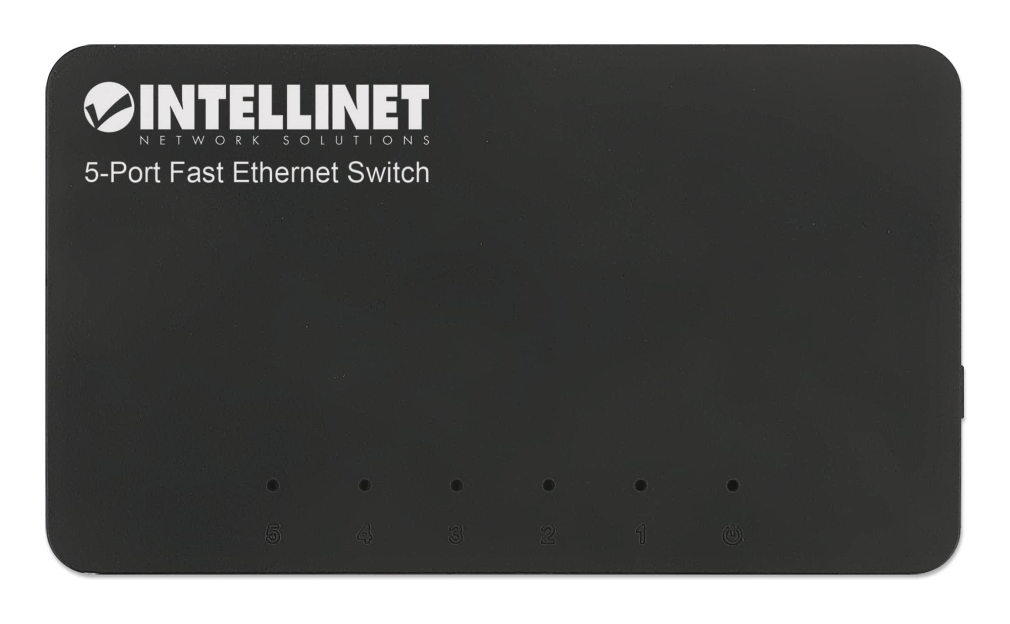 MANHATTAN Intellinet 5-Port Fast Ethernet Network Switch - Ethernet Splitter - Unmanaged | Plug & Plug| - for Computer Networking Hub, Desktop – 3 Mfg Yr Warranty – 561723