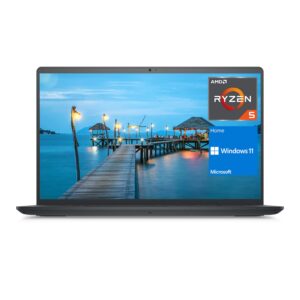 dell inspiron 3515 laptop, 15.6" hd screen, amd ryzen 5 3450u processor, 16gb ram, 512gb pcie ssd, webcam, sd card reader, hdmi, wi-fi, windows 11 home, carbon black