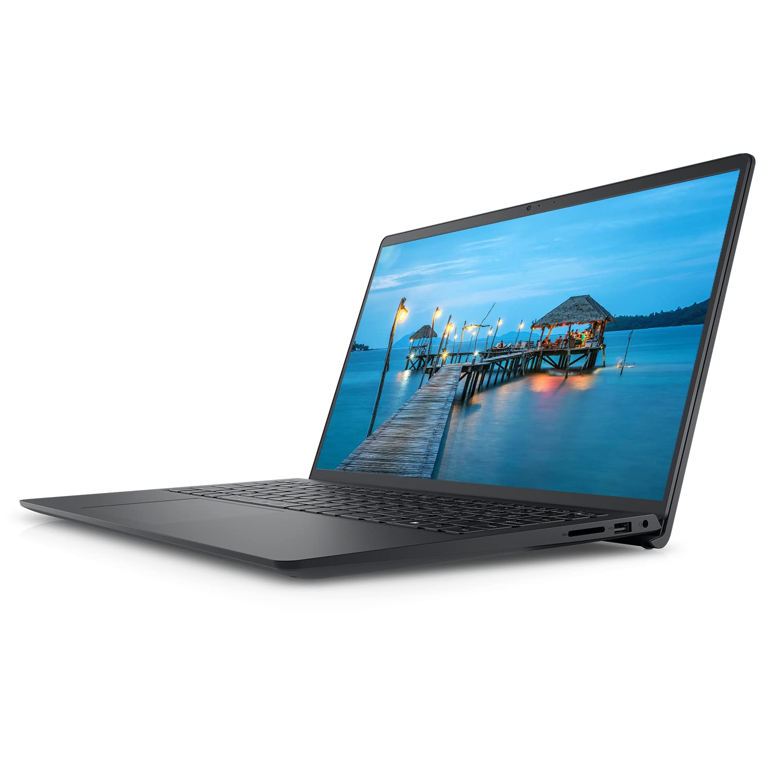 Dell Inspiron 3515 Laptop, 15.6" HD Screen, AMD Ryzen 5 3450U Processor, 16GB RAM, 512GB PCIe SSD, Webcam, SD Card Reader, HDMI, Wi-Fi, Windows 11 Home, Carbon Black