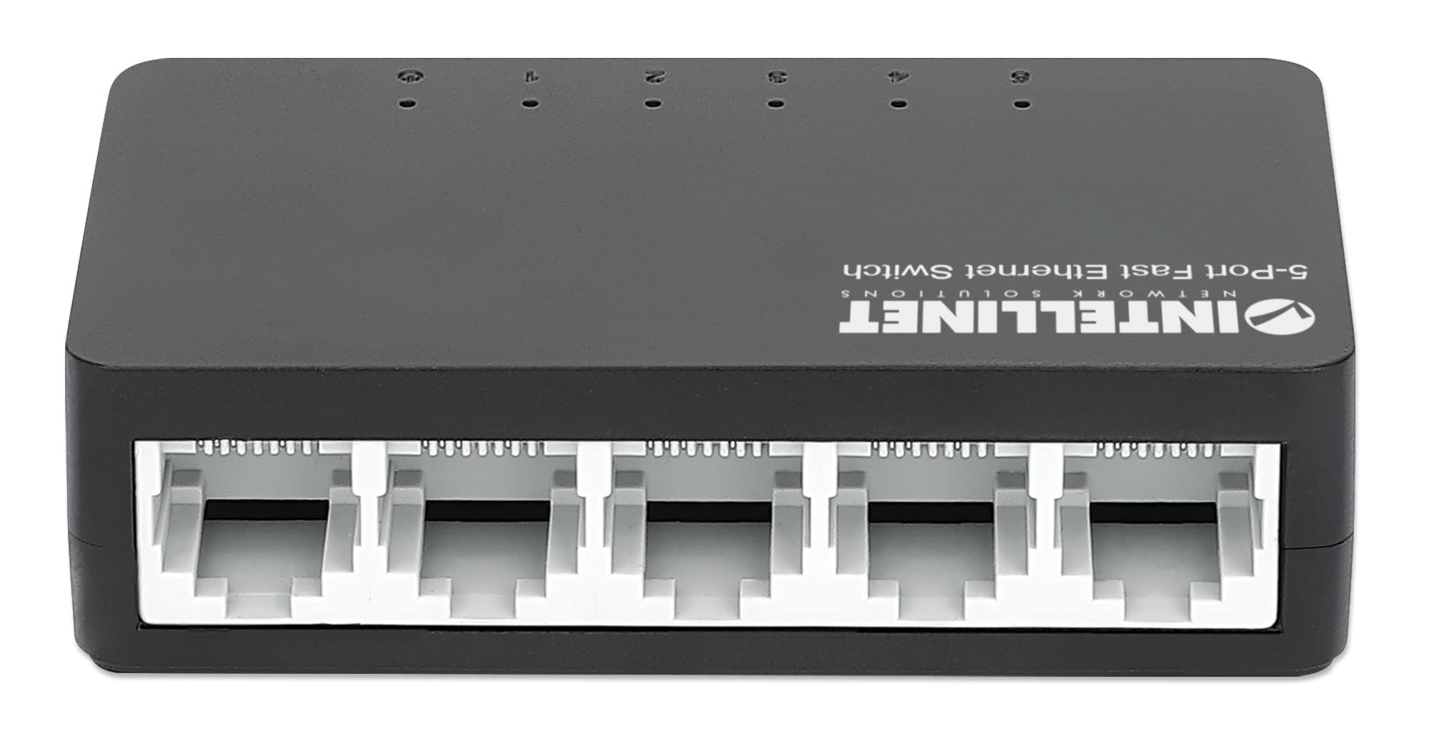 MANHATTAN Intellinet 5-Port Fast Ethernet Network Switch - Ethernet Splitter - Unmanaged | Plug & Plug| - for Computer Networking Hub, Desktop – 3 Mfg Yr Warranty – 561723