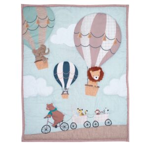 Bedtime Originals Up Up & Away 3-Piece Animals/Hot Air Balloon Crib Bedding Set