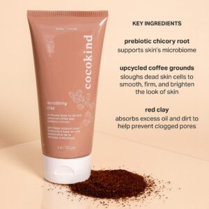 Cocokind Scrubbing Clay, Exfoliating Body Scrub and Body Wash, Brightening Body Scrub and Body Exfoliator, Coffee Body Scrub, Body Skin Care Products