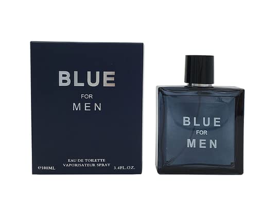 INSPIRE SCENTS Clashoky Blue For Men Eau De Toilette 3.4oz/100ml Cologne & Travel Spray Size 1.36 Fl oz/ 40ml (Pack of 2)