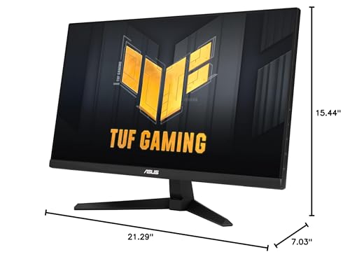 ASUS TUF Gaming 23.8” 1080P Monitor (VG249QM1A) - Full HD, Fast IPS, 270Hz, 1ms, Extreme Low Motion Blur, Speakers, 99% sRGB, G-Sync Compatible/FreeSync Premium, DisplayPort, HDMI,BLACK