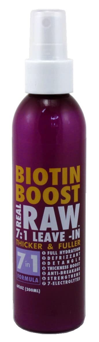 Real Raw Leave-In Biotin Boost 7-In-1 Thick & Full 6 Ounce (177ml)