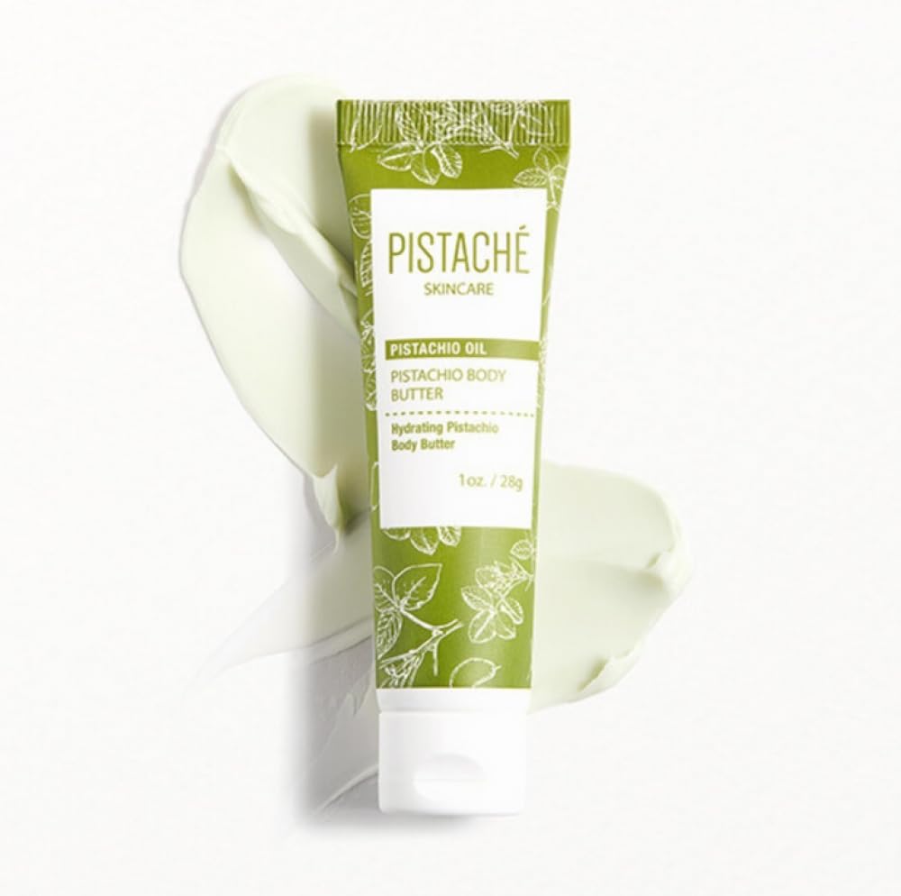 Pistaché Skincare Pistachio Oil Whipped Body Butter Cream Moisturizer (a.k.a The Boyfriend Body Butter) Trio Travel Packet Set + Hydrates Dry Skin and Nourishes + Vitamin E + Antioxidant Protection,