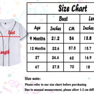 1st Birthday Baseball Shirt Baby Boy First Birthday Outfit Rookie of The One Year Old Clothes Short Button Tshirts (White 1,12 Months)