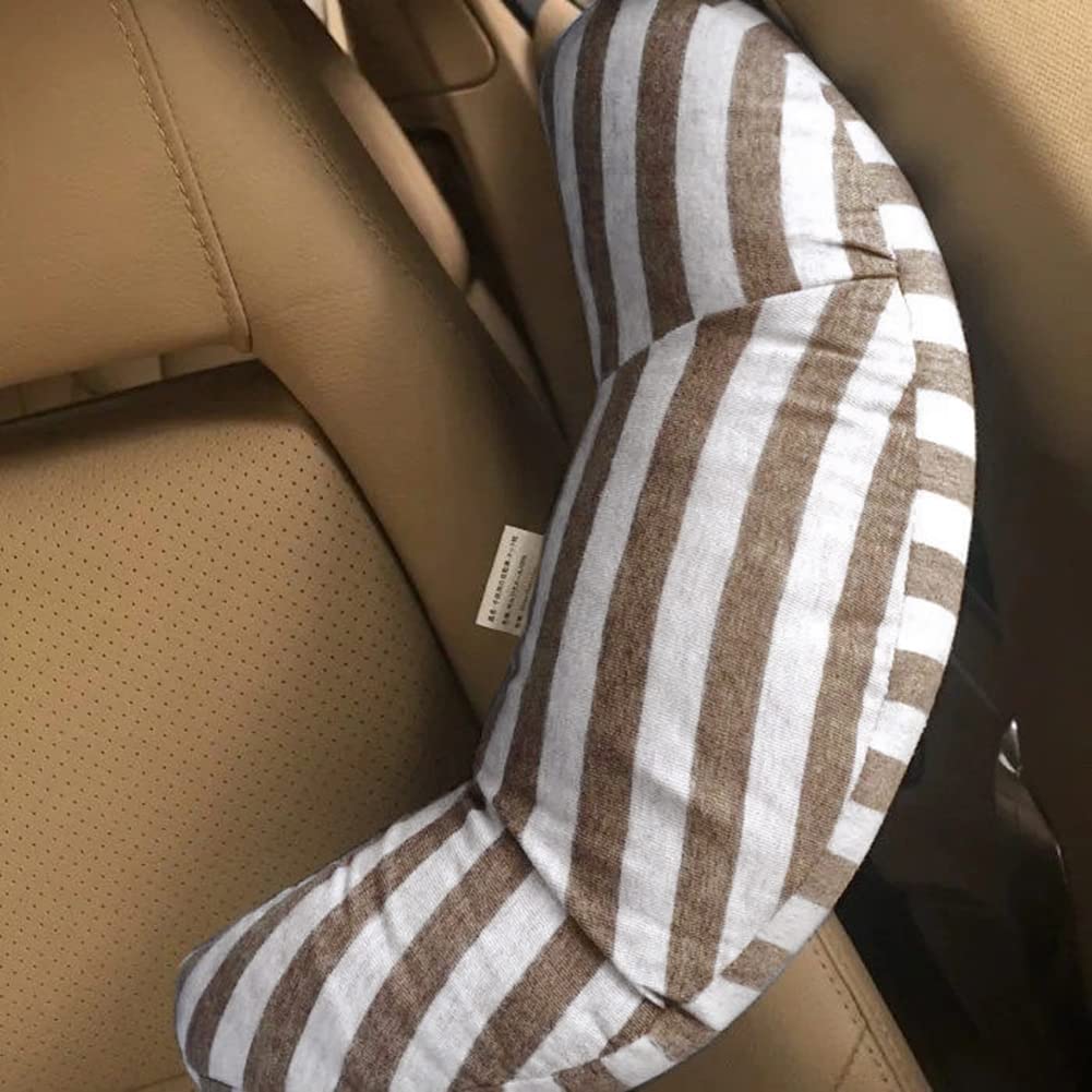 PENINSULA LOVE Kids Car Travel Pillow Car Seat Belt Pillow Cute Plush Headrest Cushion Neck Pillow Safety Strap Cover Universal Fit