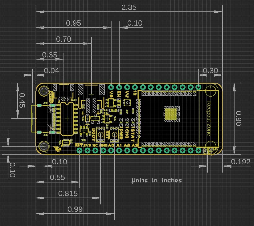 SparkFun Thing Plus - ESP32 WROOM (USB-C) - ESP32-D0WDQ6 Chip Integrated RGB Status LED Operating Voltage: 3.3V Board Dimensions: 2.3in x 1.0in x 0.5in