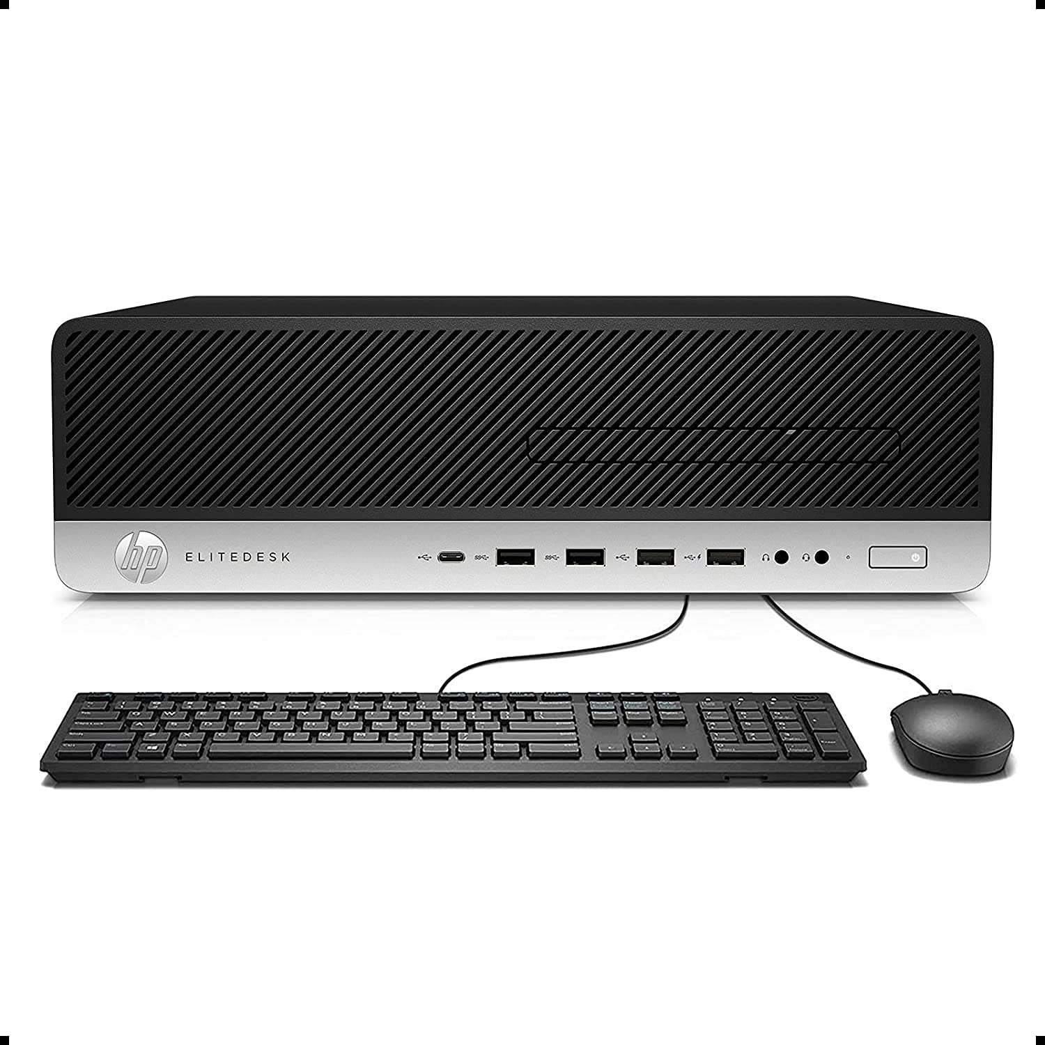 HP EliteDesk 800 G3 Small Form Factor Desktop Intel Core i7-7700 Quad-Core Processor 3.60GHz 16GB DDR4-2400 SDRAM Memory 512GB SSD - Black (Renewed)