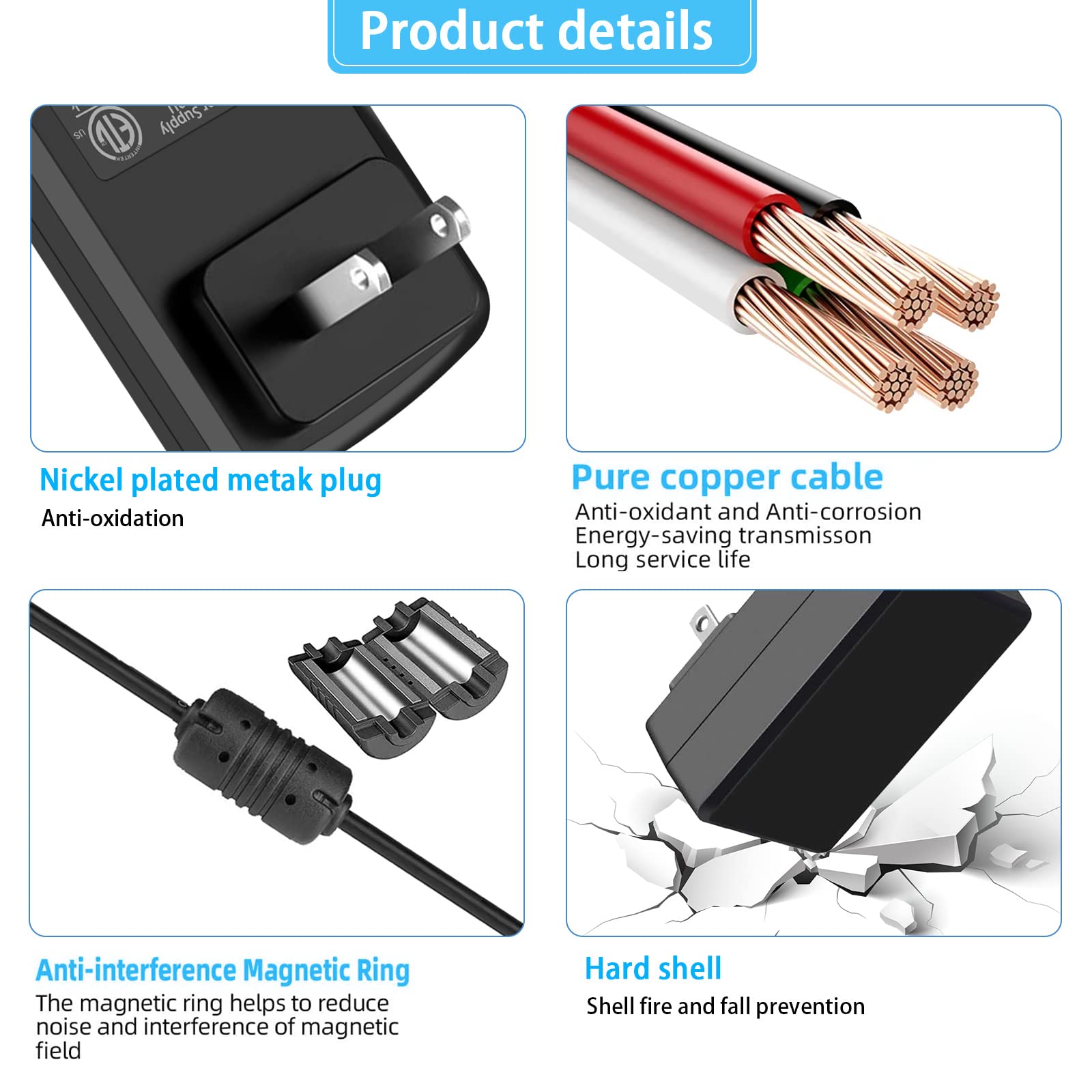 16.8V Battery Charger, for Massage Gun Charger, for Hunter Douglas PowerView Shades Motorisation & Control System 14.4V Rechargeable Li-ion Battery Pack.