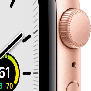 Apple Watch SE (GPS, 44MM) - Gold Aluminum Case with Starlight Sport Band (Renewed)