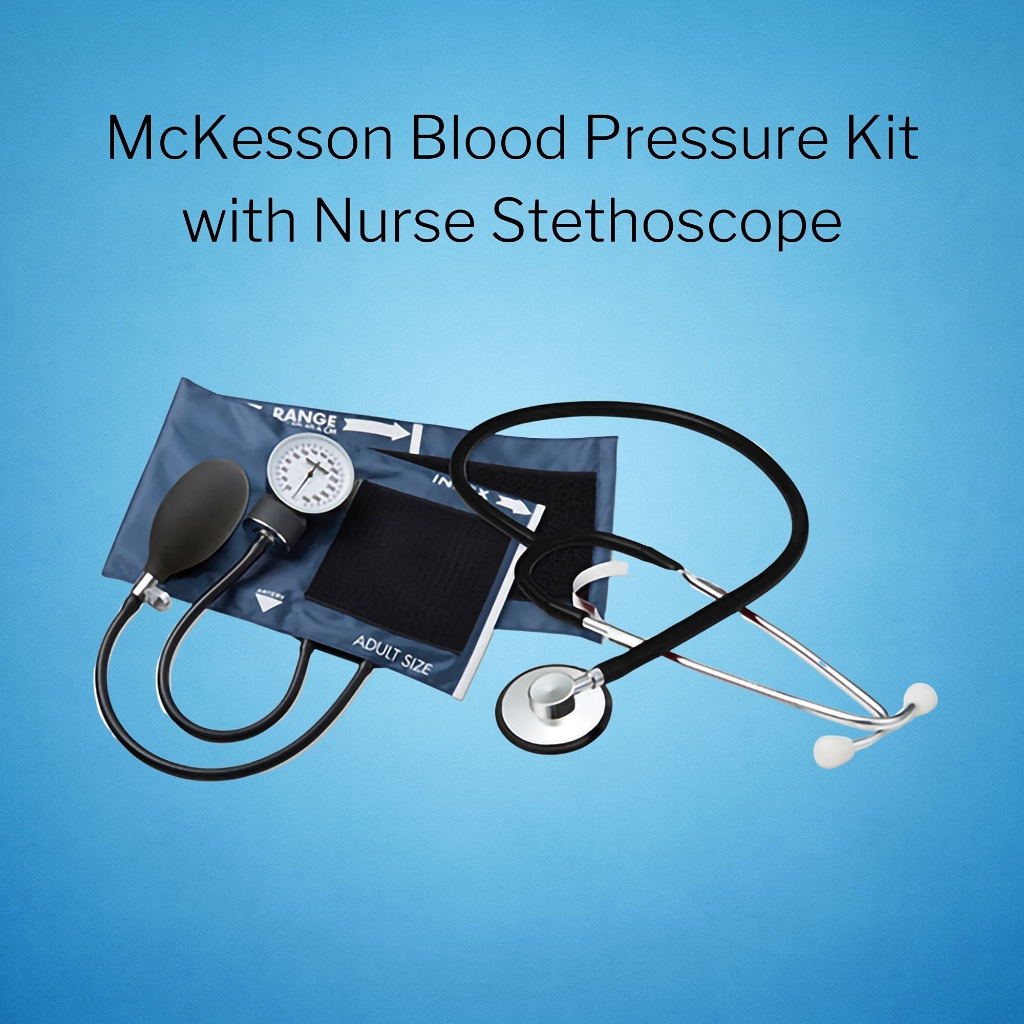 McKesson Aneroid Sphygmomanometer Blood Pressure Combo Kit, Sprague Rappaport Stethoscope, 1 Count