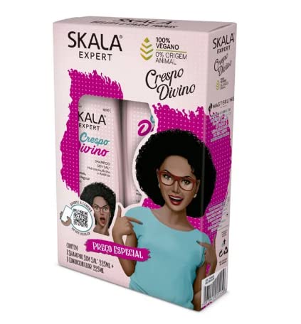 Skala - Linha Expert - Kit Crespo Divino Shampoo e Condicionador (2 x 325 Ml) - (Expert Collection - Set Divine Curls Shampoo and Conditioner (2 x 11 Fl Oz))