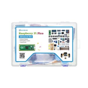 Kits for Raspberry Pi Pico, ELECROW Sensor Advanced Kit for Programming, Pi Pico Micropython 32 Projects Lessons and 32 Modules with Detailed Tutorial for Programmer