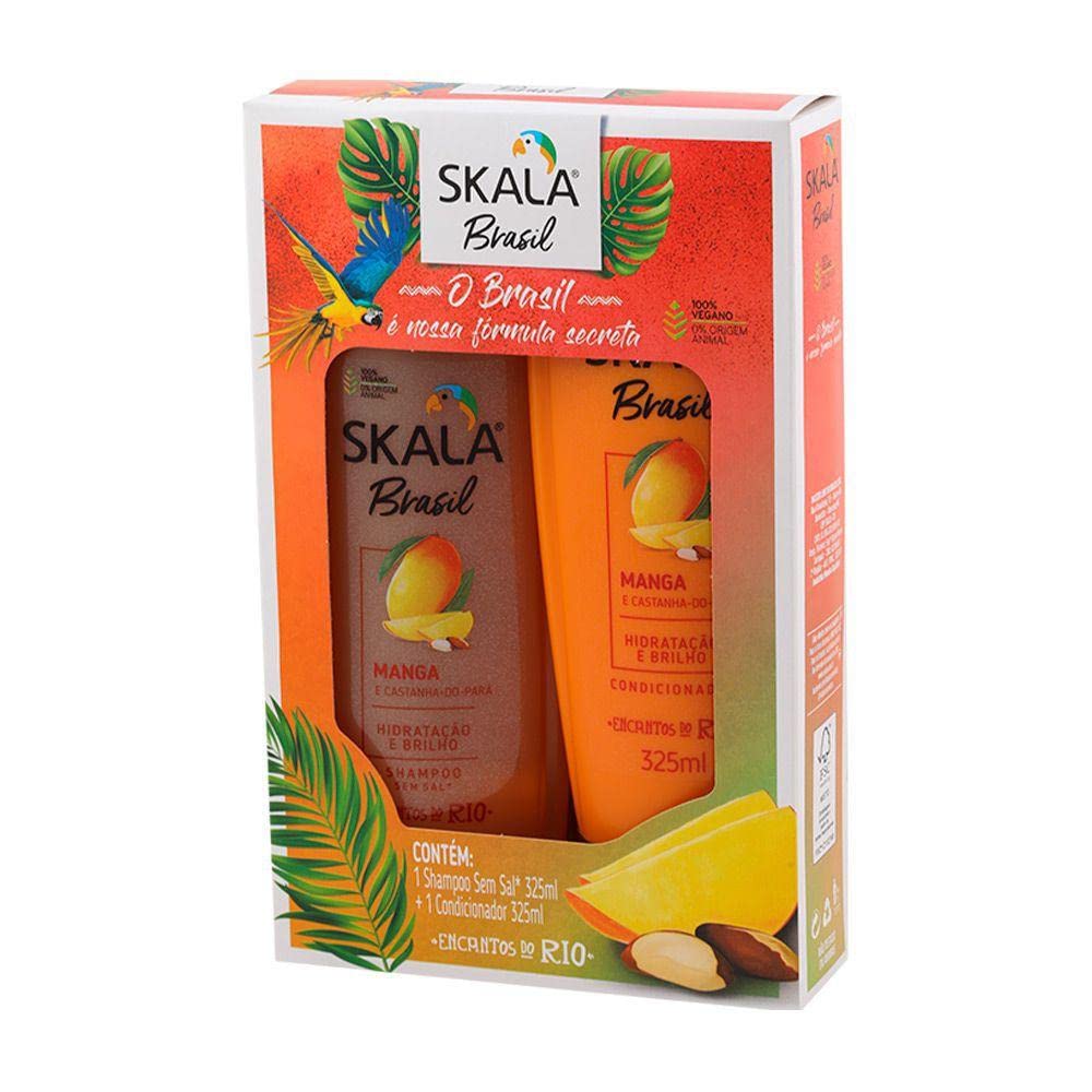 Skala - Linha Brasil - Kit Manga e Castanha Do Para Shampoo e Condicionador (2 x 325 Ml) - (Brazil Collection - Mango and Chestnut Shampoo & Conditioner Set (2 x 11 Fl Oz))