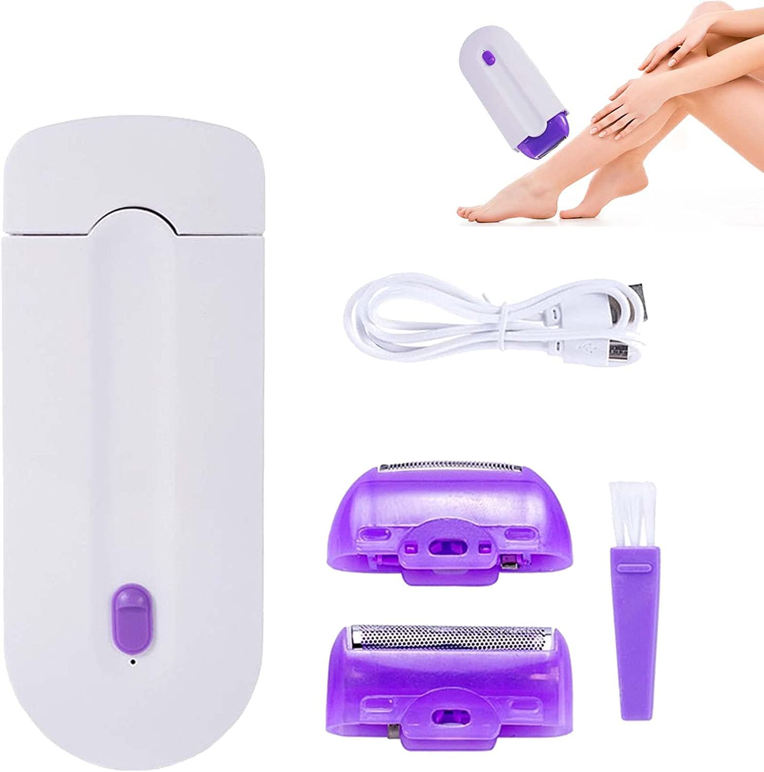 Focusothing Silky Smooth Hair Eraser,Laser Lhaver for Women, Painless Hair Removal,Light Technology Hair Remove,Silky Smooth Hair Eraser Laser,Apply to Any Part of The Body (1*Epilators)