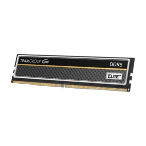 TEAMGROUP Elite Plus DDR5 16GB (2x8GB) 4800MHz PC5-38400 CL40 Unbuffered Non-ECC 1.1V UDIMM 288 Pin Desktop Memory Module Ram (Black) - TPBD516G4800HC40DC01