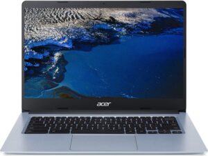 acer 2022 14" fhd ips chromebook, intel celeron processor up to 2.55 ghz, 4gb ram, 32gb ssd, ultra-fast 6th gen wifi speed, chrome os (dale silver) (renewed)