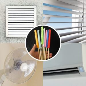 28Pcs Microfiber Detail Duster Sticks Crevice Cleaning Tool, Mini Duster for Cleaning Fan Blade/Ac Vent/Car Vent/Blind/The Smallest Spaces