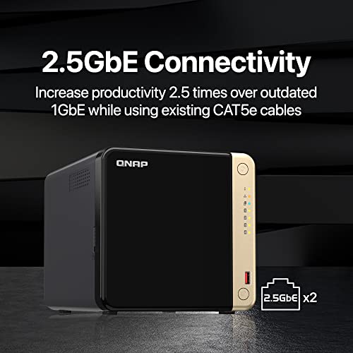 QNAP Turbo NAS TS-464-4G SAN/NAS Storage System