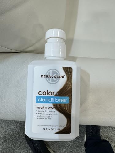 Keracolor Clenditioner MOCHA LATTE Hair Dye - Semi Permanent Hair Color Depositing Conditioner, Cruelty-free, 12 Fl. Oz.