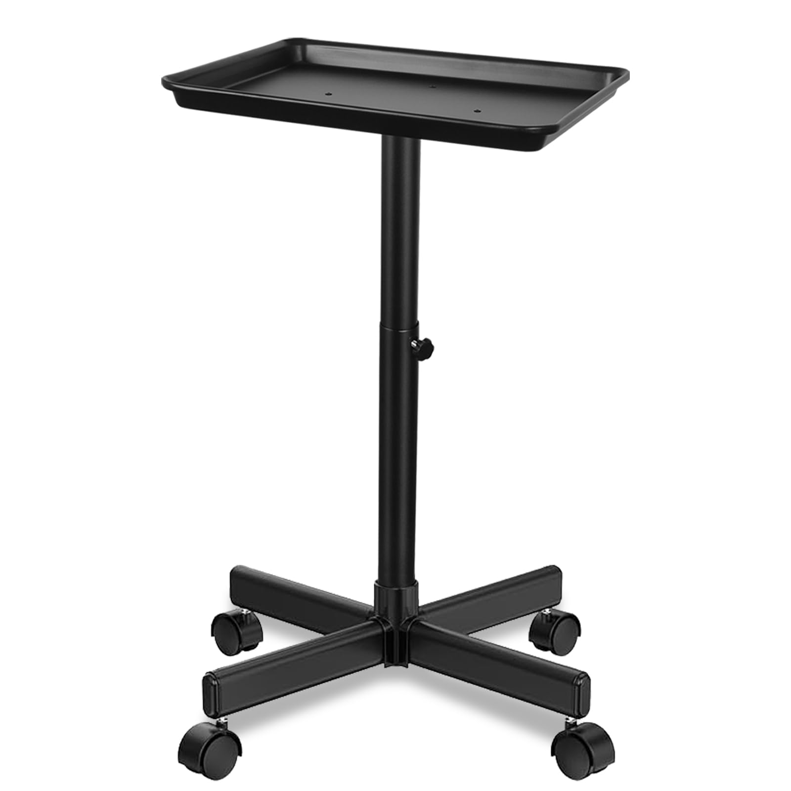 LKT COBTAC Salon Tray on Wheels-Height Adjustable Salon Rolling Tray-Color Tray for Hair Salon